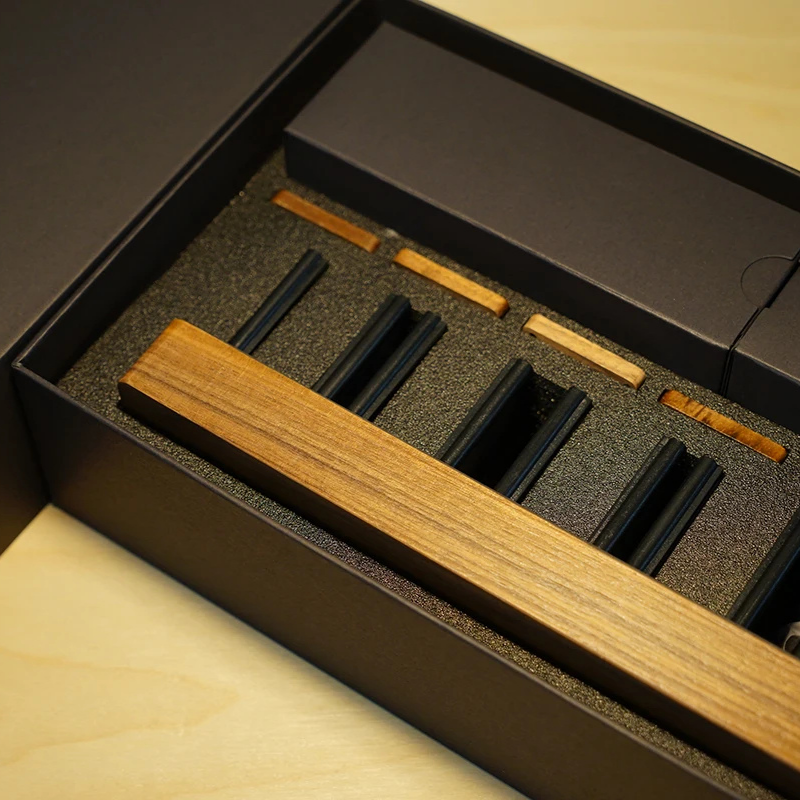 Walnut Nixie-Tube Style RGB LED Clock | Retro Digital Timepiece
