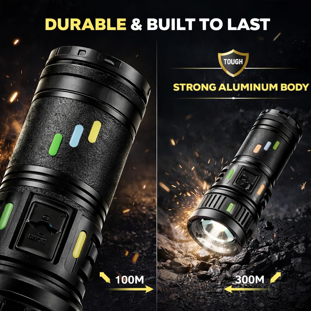 GHS Rechargeable Torch Flashlight
