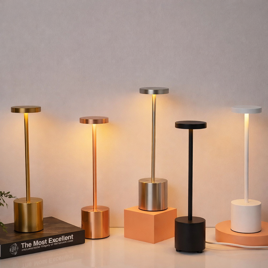 LUMITOP™ Aura Touch LED Table Lamp – Minimal Rechargeable, Dimmable & Cordless LED Light